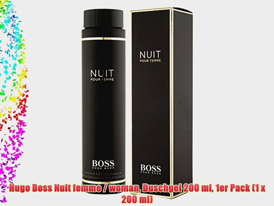 Hugo Boss Nuit femme / woman Duschgel 200 ml 1er Pack (1 x 200 ml)