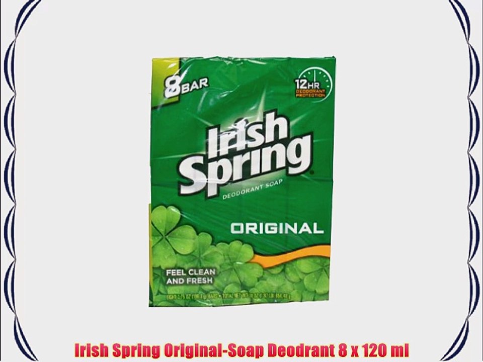 Irish Spring Original-Soap Deodrant 8 x 120 ml
