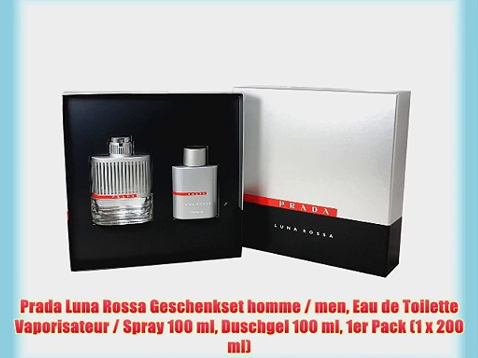 Prada Luna Rossa Geschenkset homme / men Eau de Toilette Vaporisateur / Spray 100 ml Duschgel