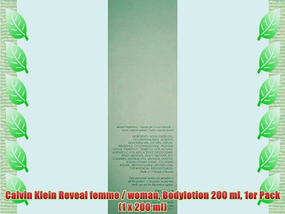 Calvin Klein Reveal femme / woman Bodylotion 200 ml 1er Pack (1 x 200 ml)