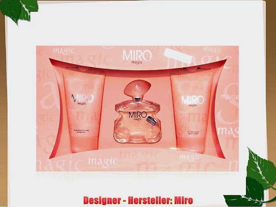 Miro Magic Eau de Parfum Spray 75 ml   Duschgel 150 ml   Body Lotion 150 ml Geschenksets f?r