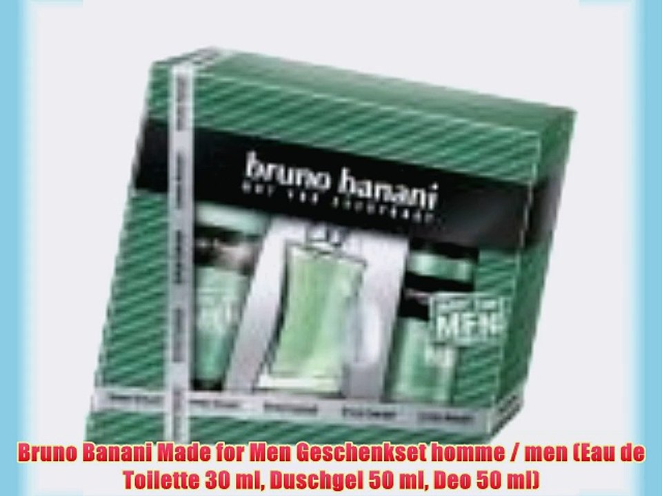 Bruno Banani Made for Men Geschenkset homme / men (Eau de Toilette 30 ml Duschgel 50 ml Deo