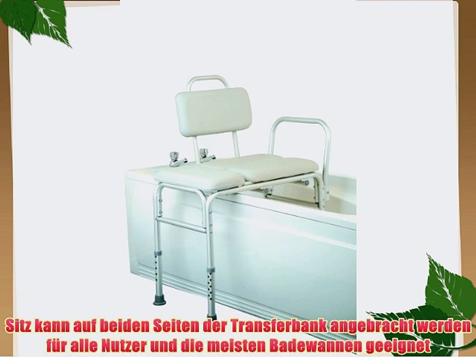 Homecraft badewannen-transferbank gepolstert