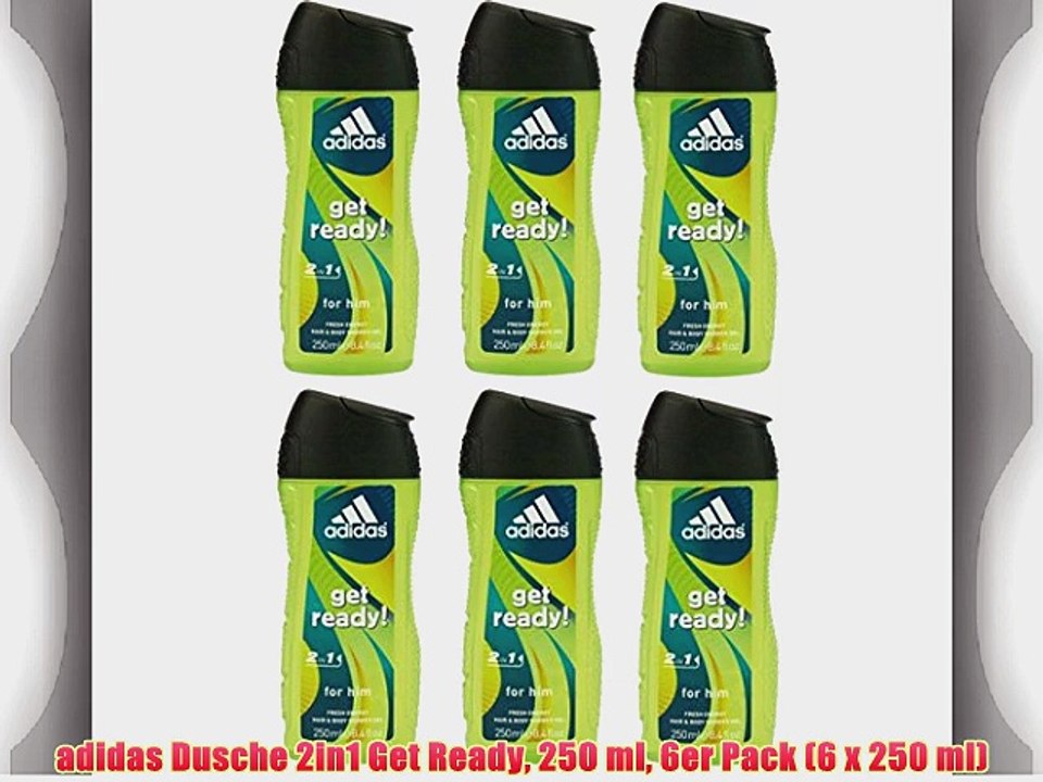 adidas Dusche 2in1 Get Ready 250 ml 6er Pack (6 x 250 ml)