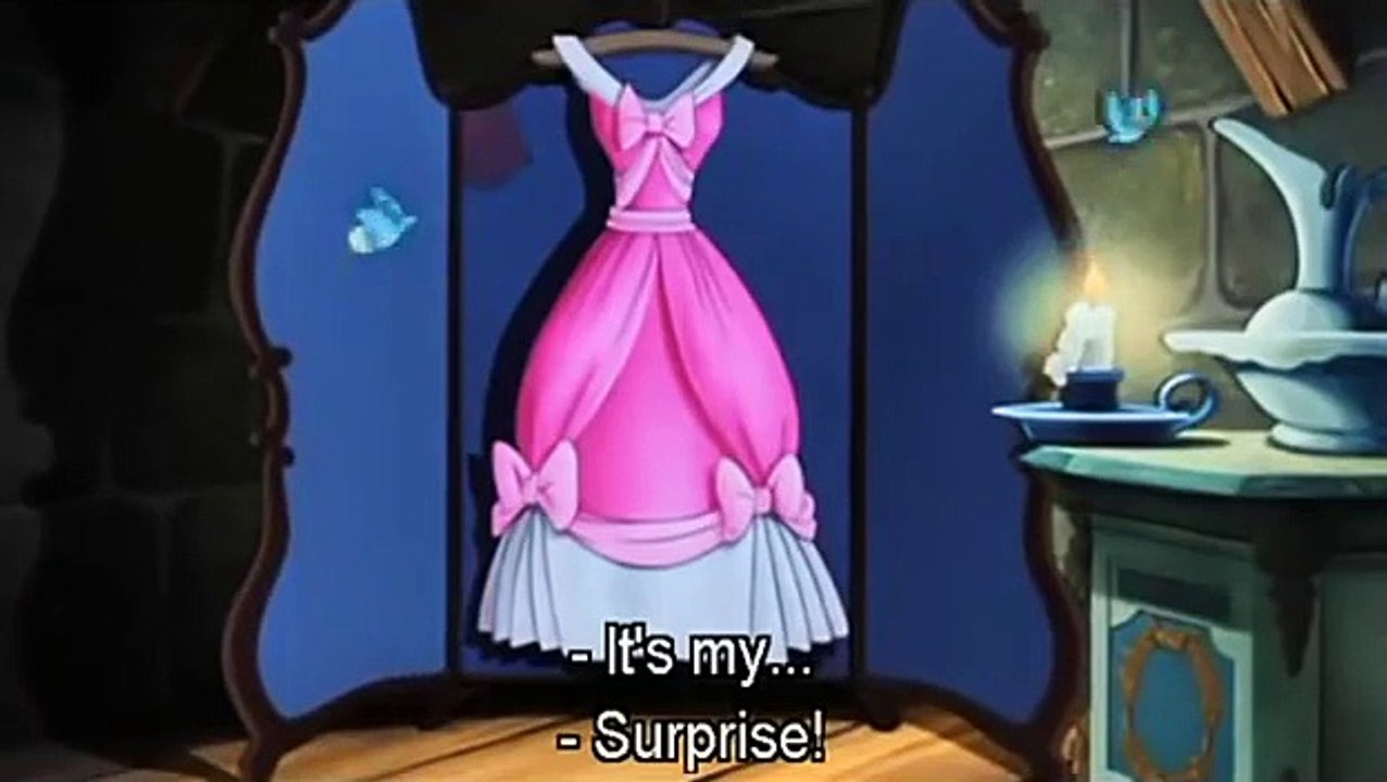 Stepsisters tear the dress from Cinderella.AVI