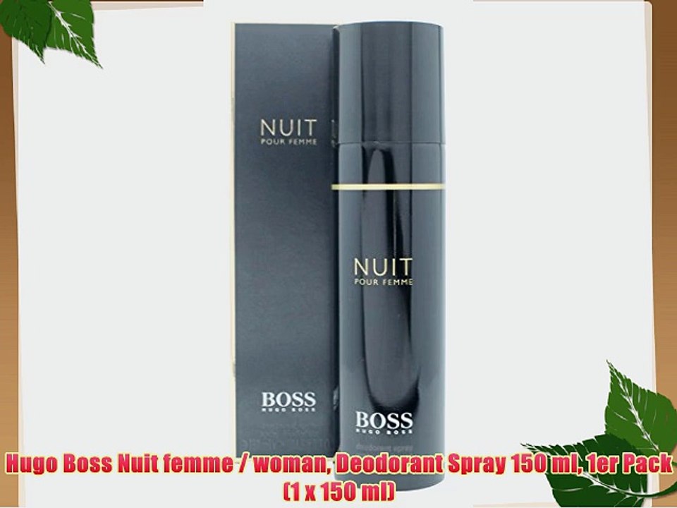 Hugo Boss Nuit femme / woman Deodorant Spray 150 ml 1er Pack (1 x 150 ml)