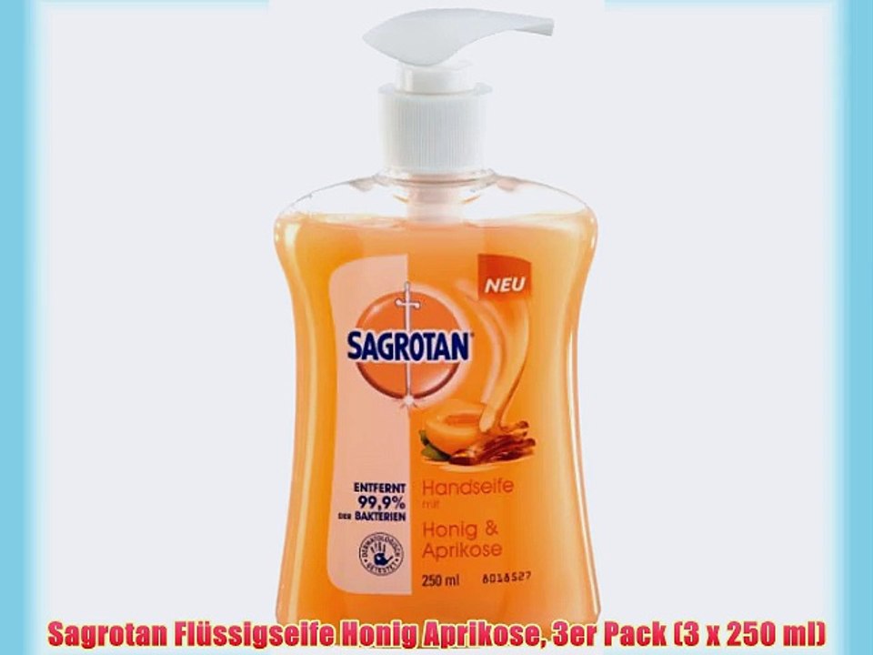 Sagrotan Fl?ssigseife Honig Aprikose 3er Pack (3 x 250 ml)