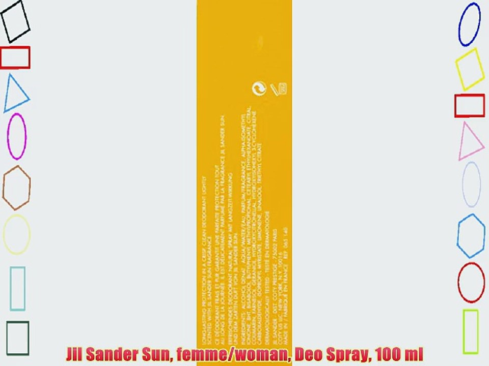 Jil Sander Sun femme/woman Deo Spray 100 ml
