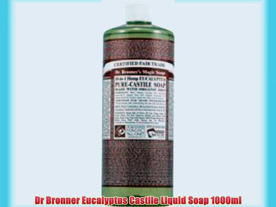 Dr Bronner Eucalyptus Castile Liquid Soap 1000ml