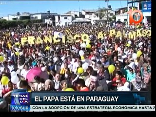 Papa Francisco arriba a Paraguay para visita de 3 días