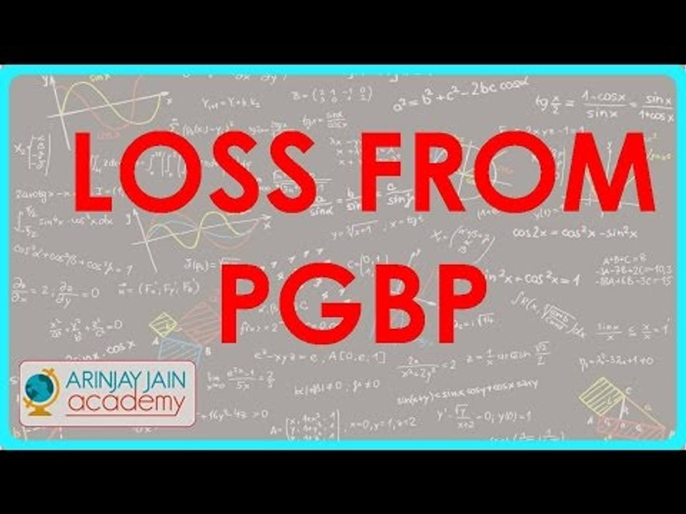1263. Loss from PGBP    Section 72