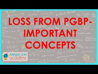 1265. Loss from PGBP    Important Concepts
