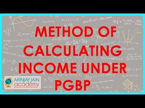 815. CA IPCC PGBP Method of calculating income under PGBP