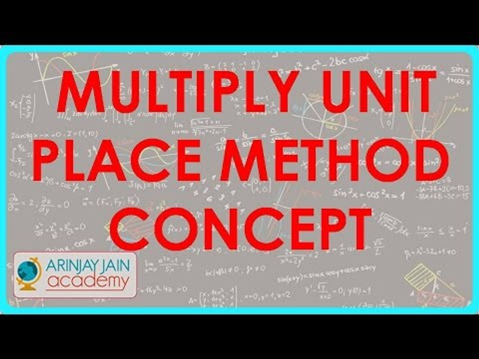 1294. Vedic Maths   Multiply Unit Place Method Concept