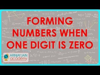 709.Permutation and Combination   Problem on forming numbers when one digit is zero