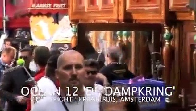 BRAD PITT & OCEAN 12 OPNAMES IN AMSTERDAM, MEI 2004