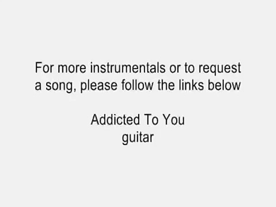 Addicted To You by Avicii acoustic guitar instrumental cover with onscreen lyrics karaoke mp4