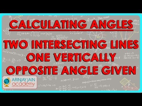 794.Calculating all angles of two intersecting lines One vertically opposite angle given