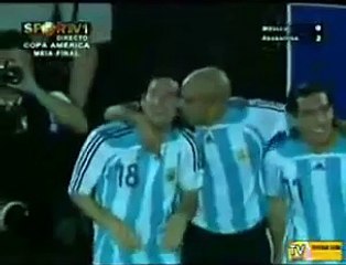 Copa America 2007:Argentina vs Mexico 3-0:semifinals11 yuli