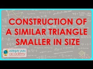 665.Class X   Construction of a Similar Triangle   Smaller in size