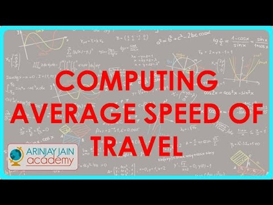 623.Data analysis - Computing average speed of travel