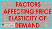 631.Class XII Economics for CBSE, ICSE,NCERT Factors affecting Price Elasticity of Demand