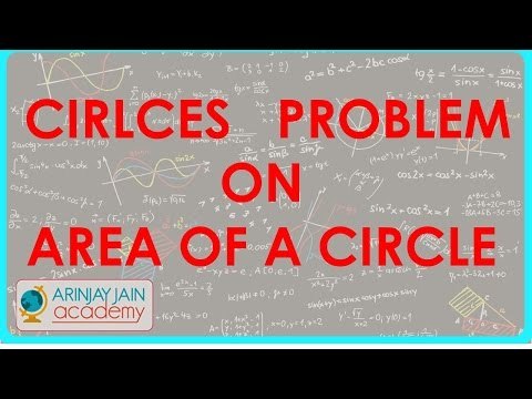 674.$ CBSE Maths Class X, ICSE Maths Class 10- Cirlces Problem on Area of a Circle