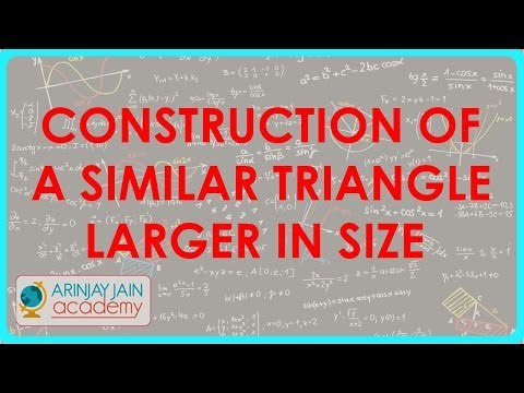 666.Class X Construction of a Similar Triangle Larger in size