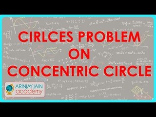 673.$ CBSE  Maths Class X -   Cirlces - Problem on concentric circle