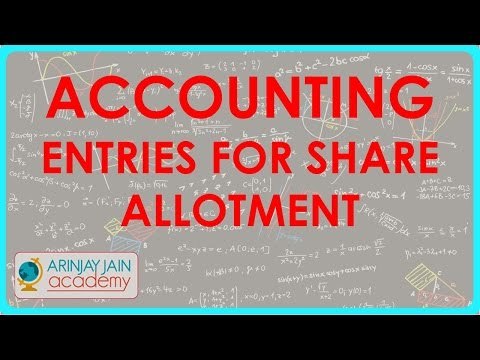 Accounting Entries for Share Allotment | Class XII Accounts CBSE