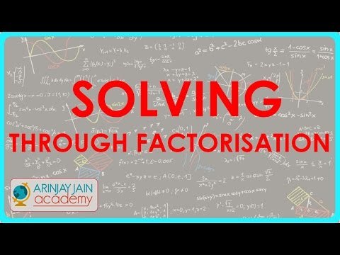 539.Class X - CBSE, ICSE, NCERT - Quadratic Equations - Solving through factorisation