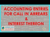 Accounting Entries for Call in Arrears & Interest thereon | Class XII Accounts CBSE | CBSE
