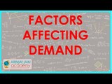 Demand - Factors affecting Demand