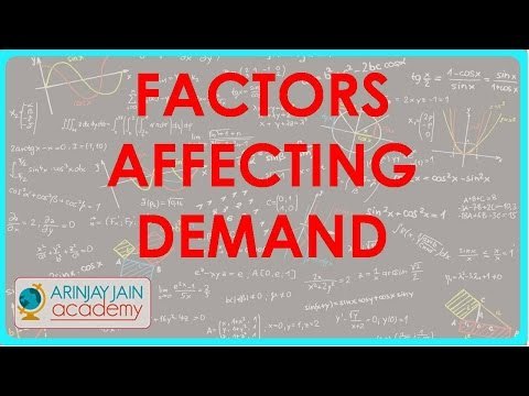 Demand - Factors affecting Demand