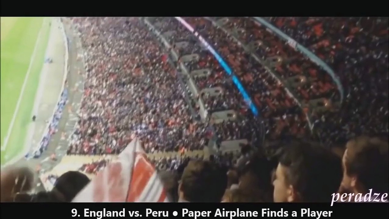 airplane crash in football match