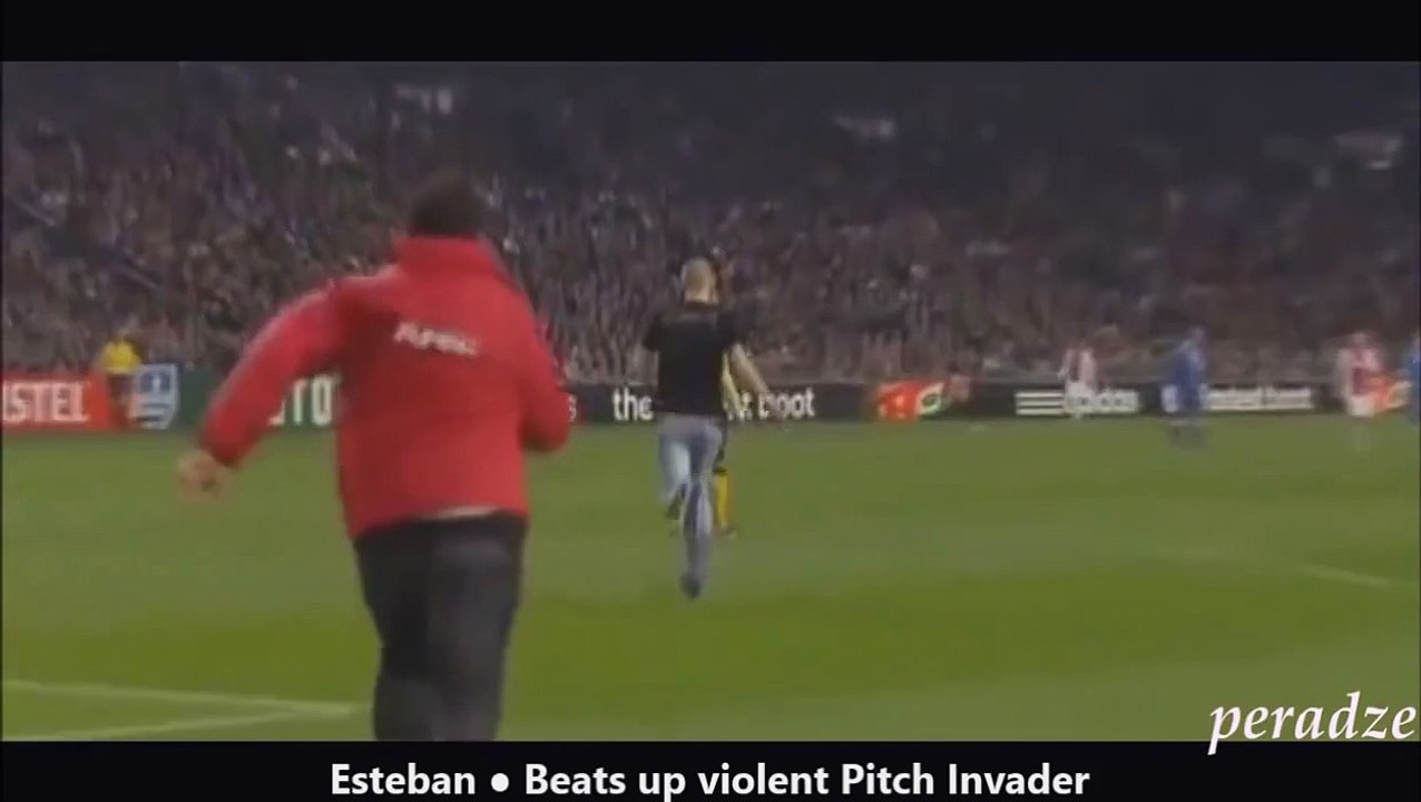 beats up violent pitch Invander
