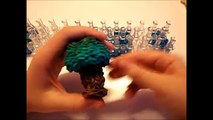 rainbow loom italia mini 3D tree tutorial DIY♥ALBERELLO 3D CON ELASTICI
