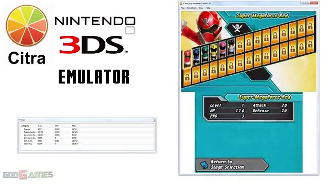 Citra 3DS Emulator - Power Rangers: Super Megaforce ingame with ogl-renderer2!