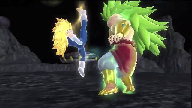 Dragonball Raging Blast 2 SSJ3 Vegeta vs SSJ3 Broly cut