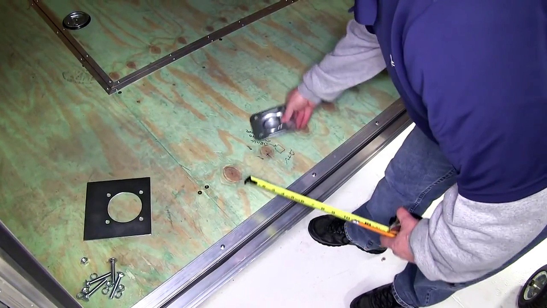 Installation of the Brophy Recessed Trailer D Ring Tie Down etrailer