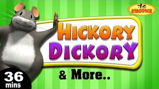 Hickory Dickory Dock | Wheels On The Bus Popular 3D Nursery Rhymes for Children