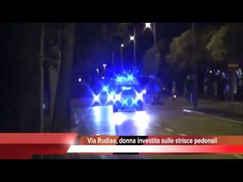 Incidente su Via Rudiae.Ferita una donna di 60 anni, Tg 3 Giugno 2015
