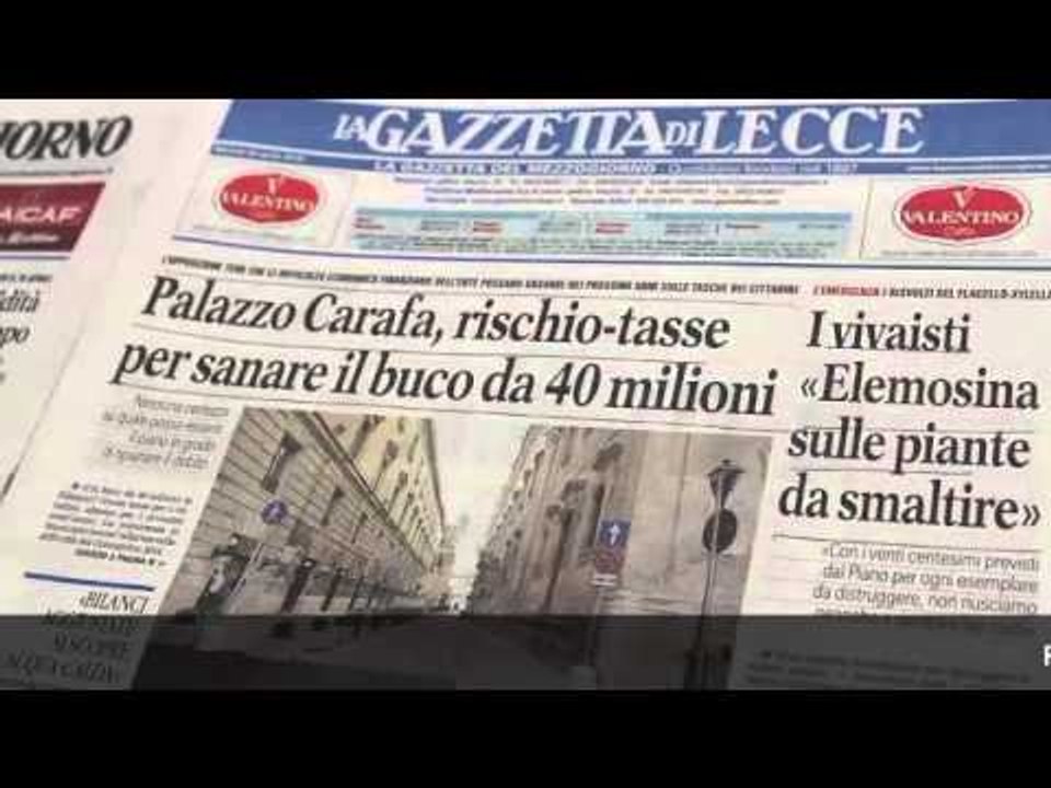 Rassegna Stampa 28 Aprile 2015 - leccenews24 -