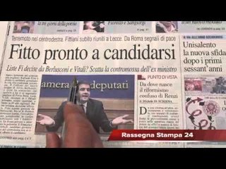 Regionali, Fitto pronto a candidarsi, Rassegna Stampa 20 Marzo 2015
