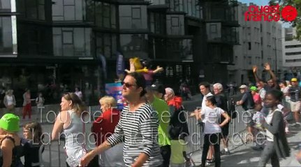 Tour de France à Rennes: la magie de la caravane opère