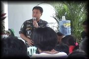 PAF officer addresses Batangas crowd about soldiers' role on counter-insurgency