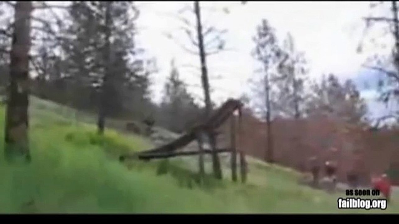 Overshooting Bike Ramp FAIL
