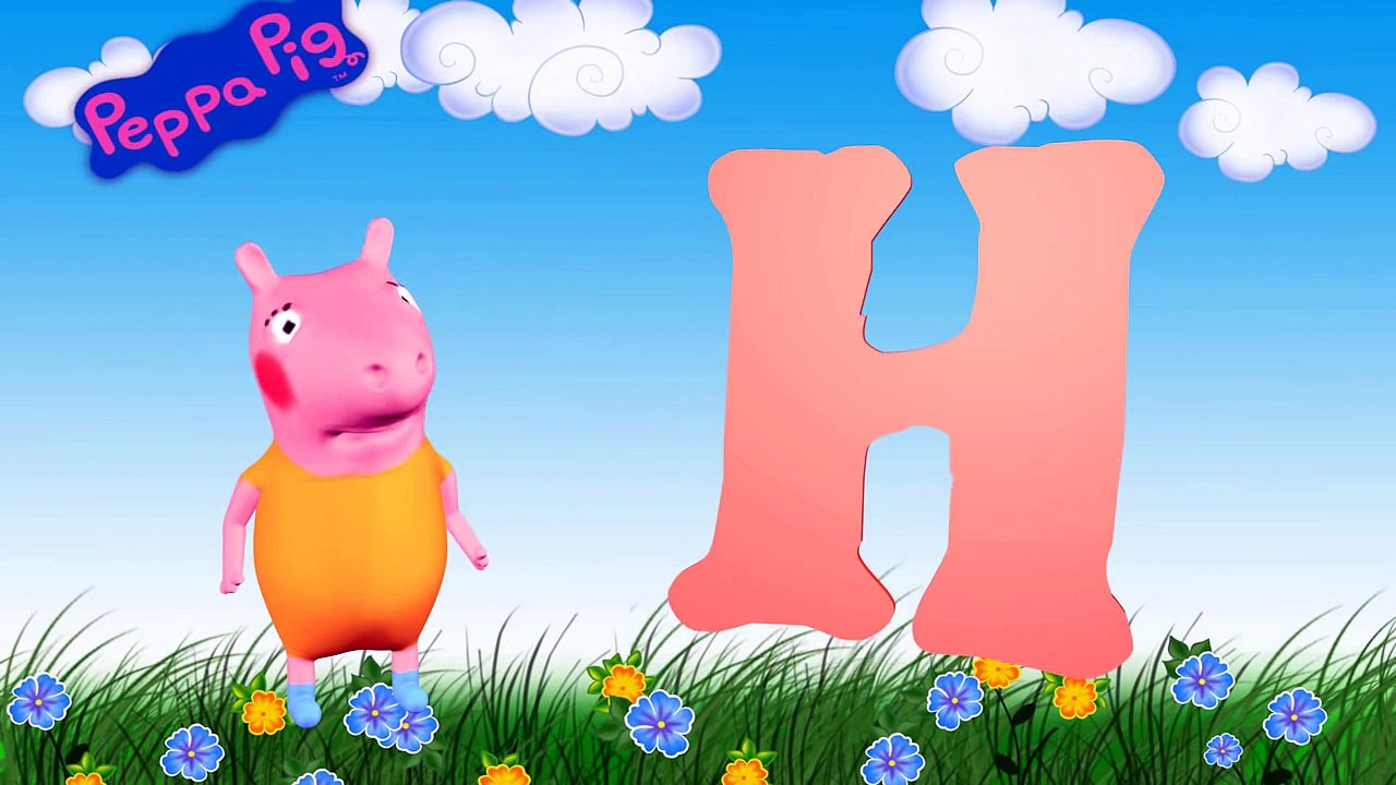Peppa pig ABC Song for kids | Nursery Rhymes |3D Animation in HD (ペッパピッグ, свинка пеппа)