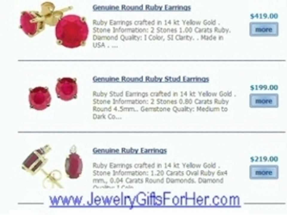 Elegant Ruby Earrings