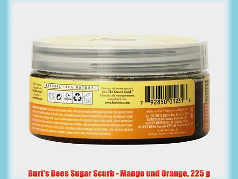 Burt's Bees Sugar Scurb - Mango und Orange 225 g